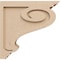 Ekena Millwork 4"W x 16"D x 16"H Thin Scroll Rough Cedar Woodgrain TimberThane Corbel, Primed Tan CORUR04X16X16SCRRCPR - alternate 6